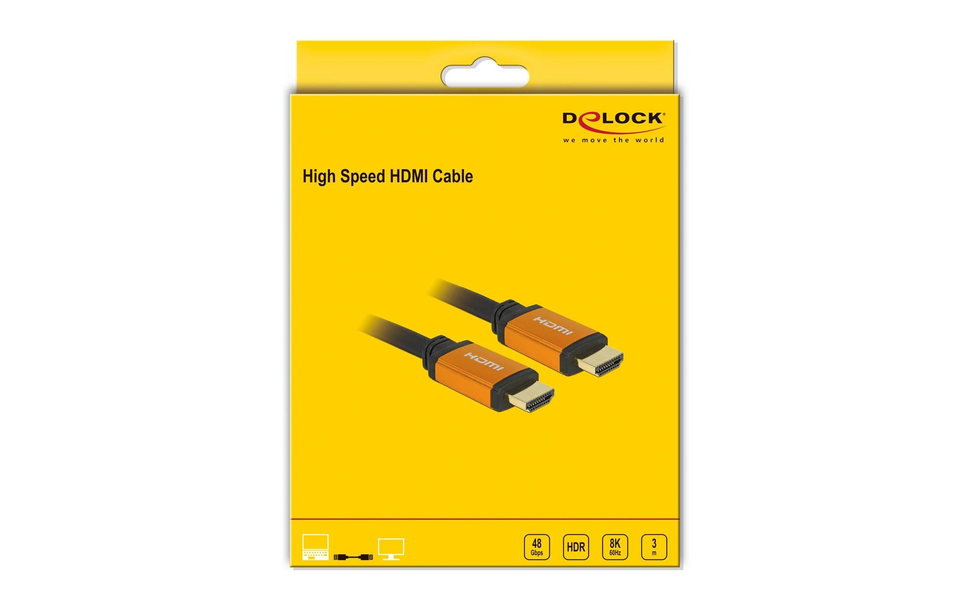 DeLOCK HDMI-Kabel, Gold