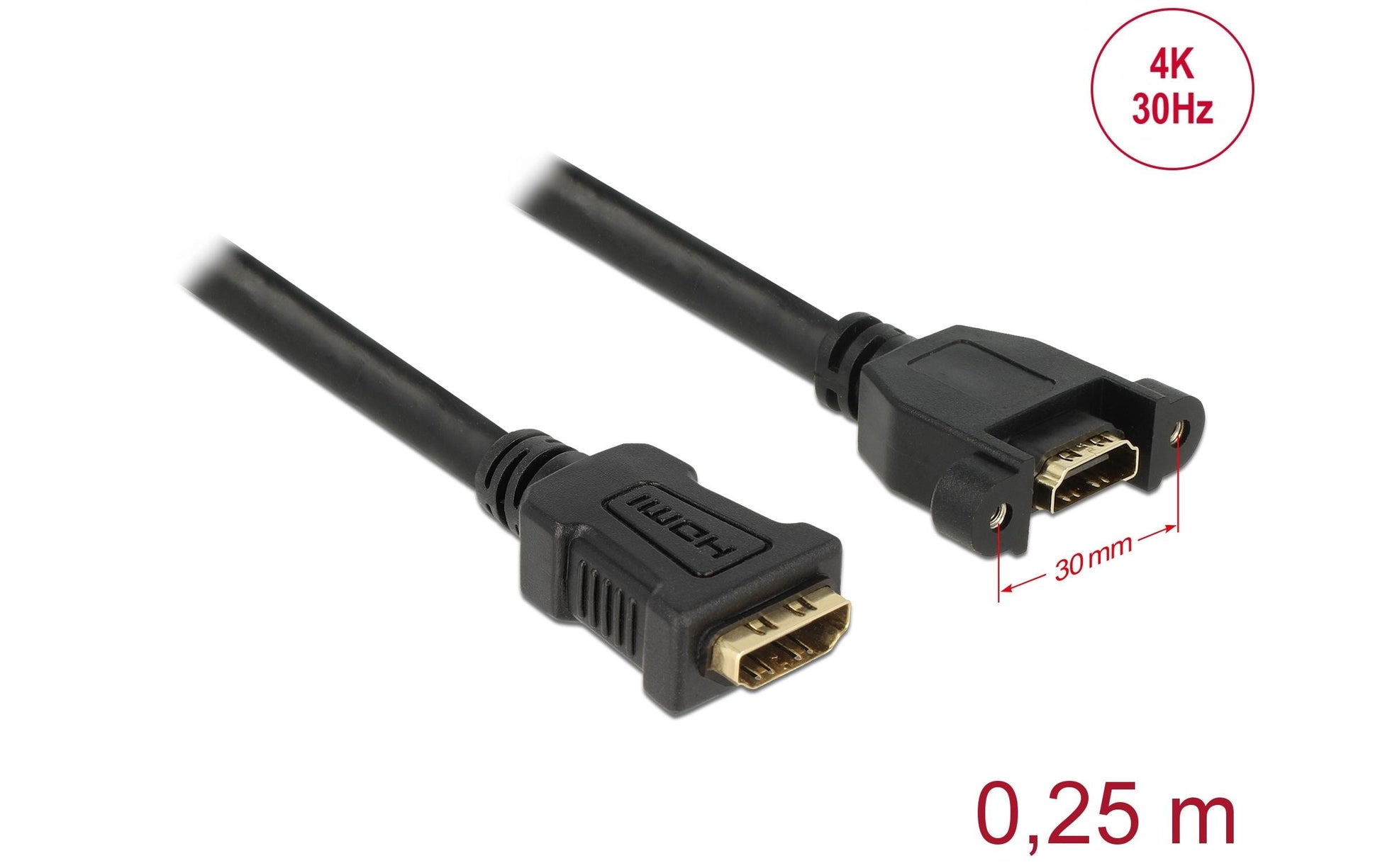 DeLOCK HDMI-Kabel, Schwarz