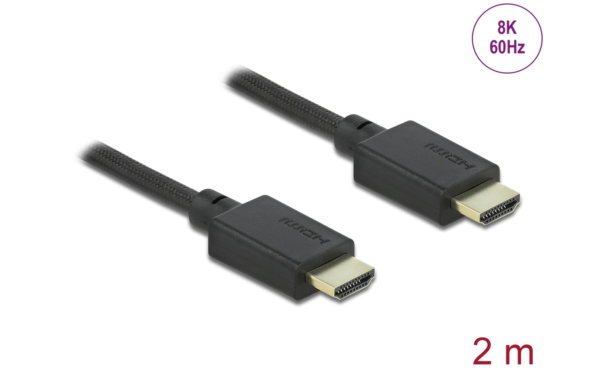 DeLOCK HDMI-Kabel, HDMI, Schwarz, 1 Stück