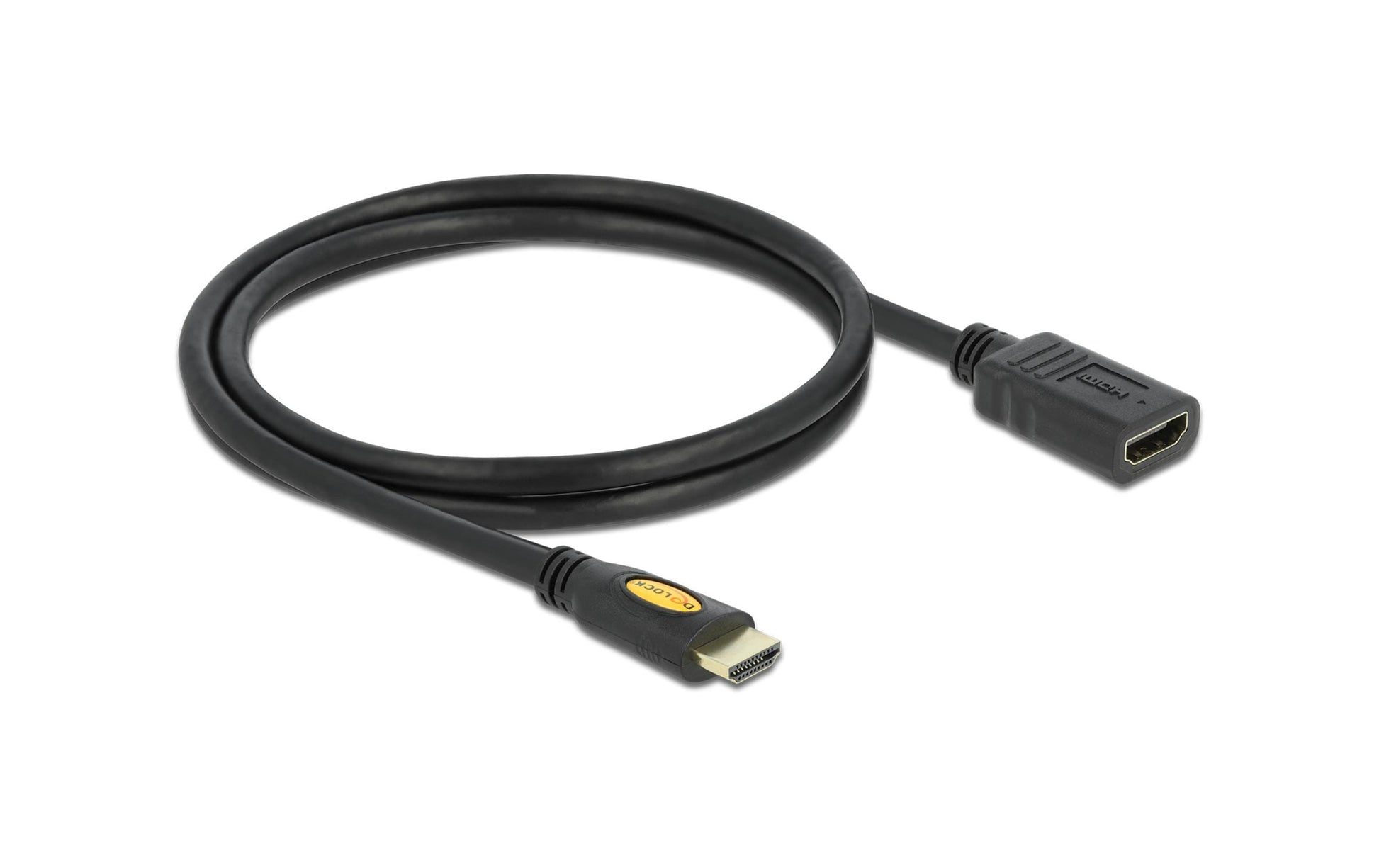 DeLOCK HDMI Verlängerungskabel – 4K 30 Hz – 1 m
