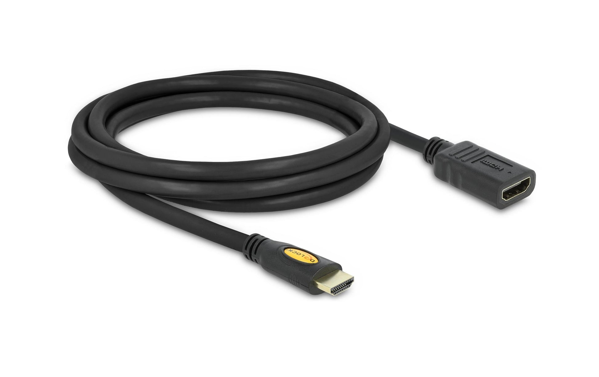 DeLOCK HDMI Verlängerungskabel (A–A, M–F) 4K 30 Hz – 2 m