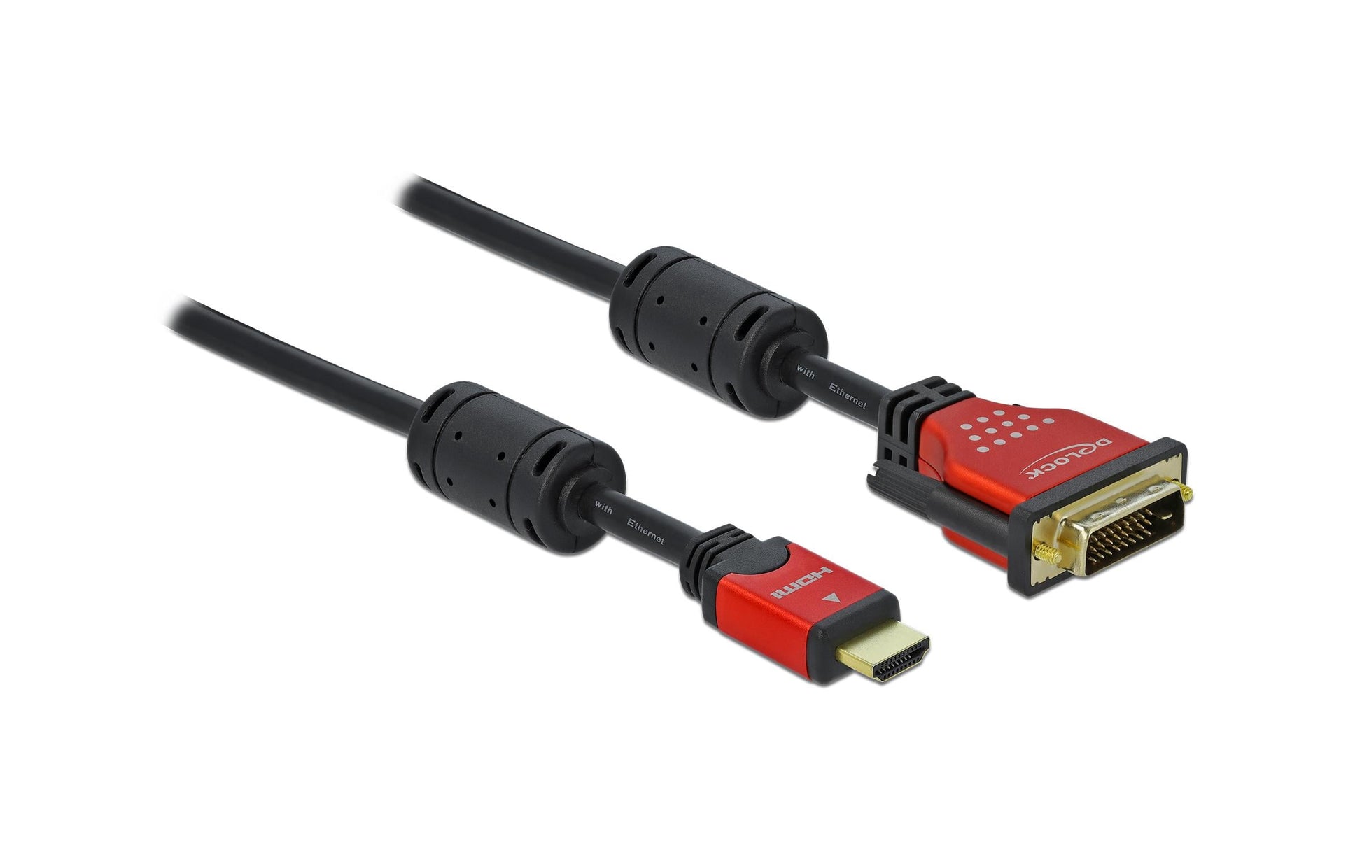 DeLOCK HDMI-A (Buchse) auf DVI-D 24+1 (Stecker) Adapter, 1920×1080, 5 m
