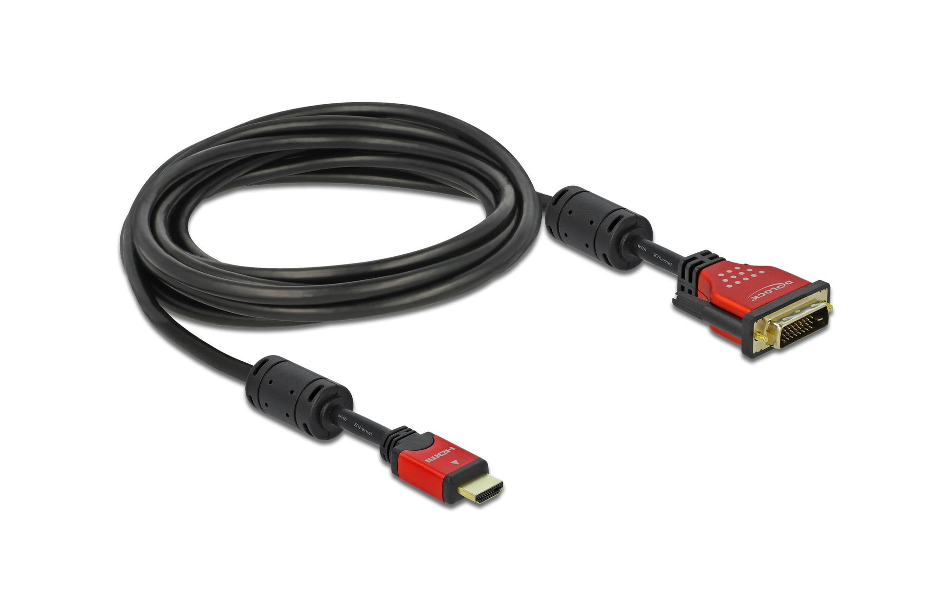 DeLOCK HDMI-A (Buchse) auf DVI-D 24+1 (Stecker) Adapter, 1920×1080, 5 m