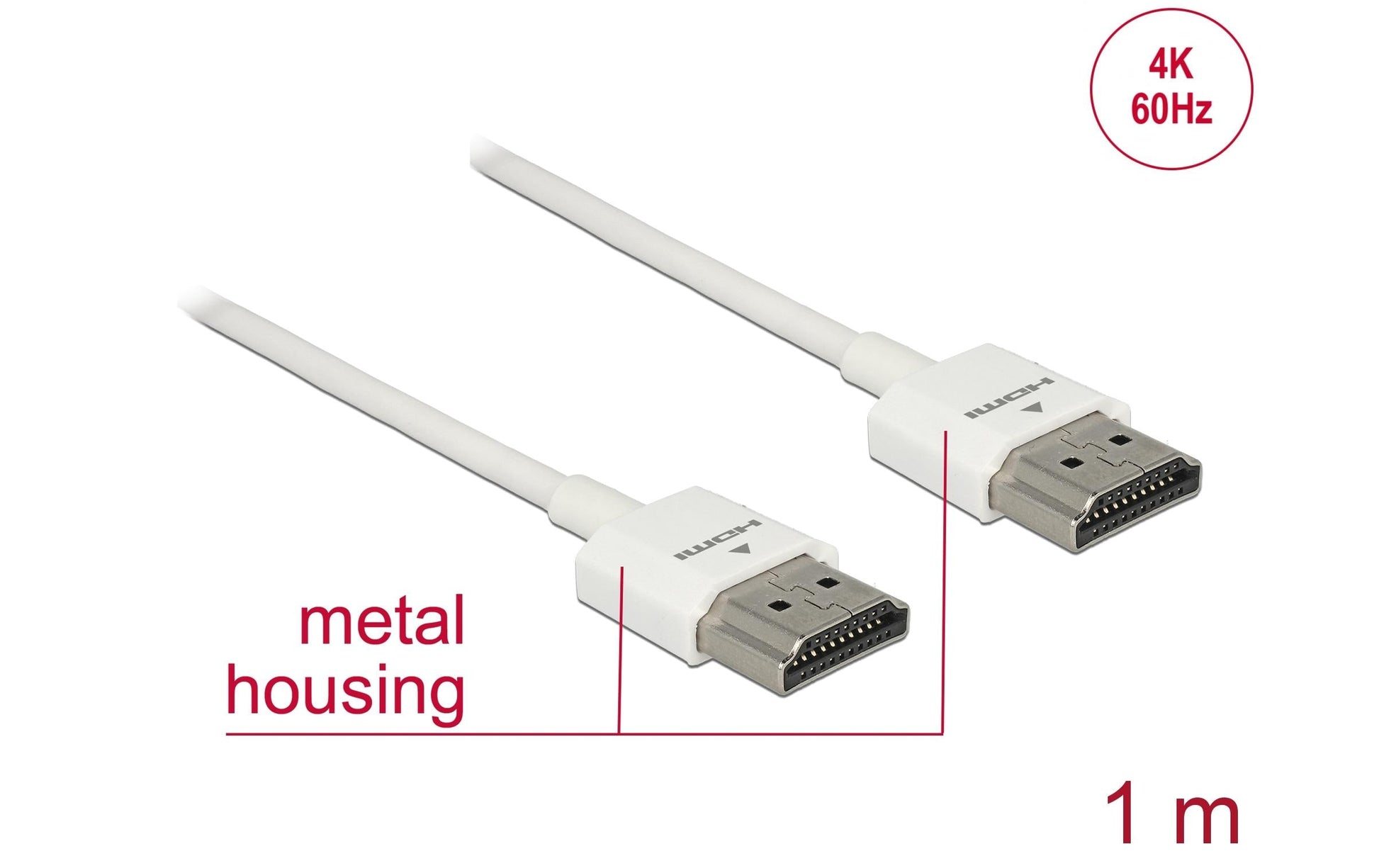 DeLOCK HDMI-Kabel, Weiss
