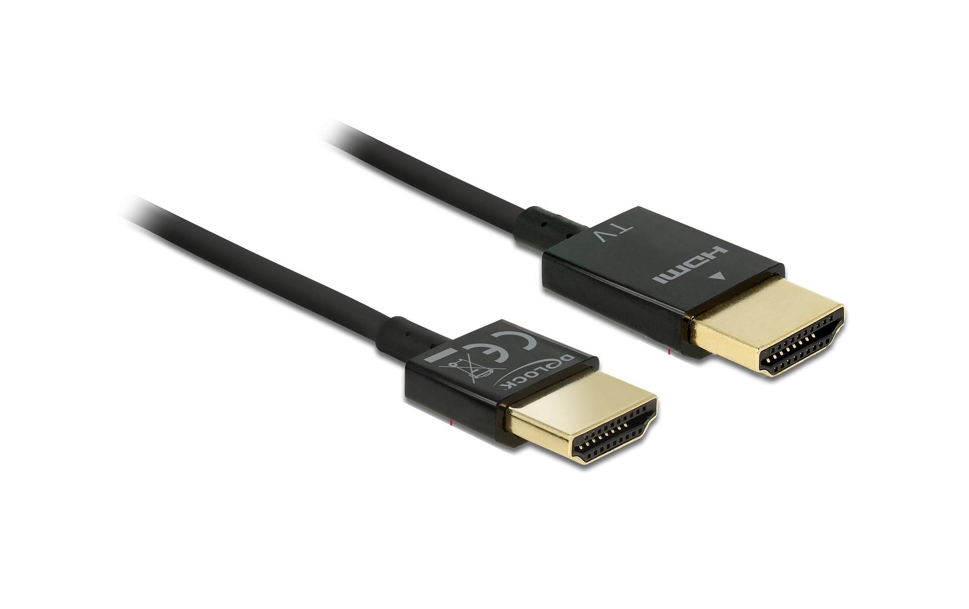 DeLOCK HDMI-Kabel, Schwarz, 1 Stück