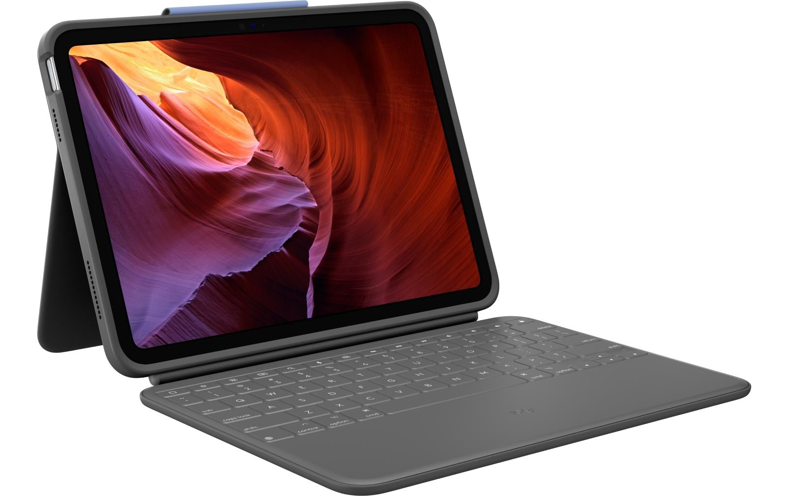 Logitech WESTMID-511 – Tastatur, CH-Layout (DE-CH), Grau – für iPad (10. Generation)