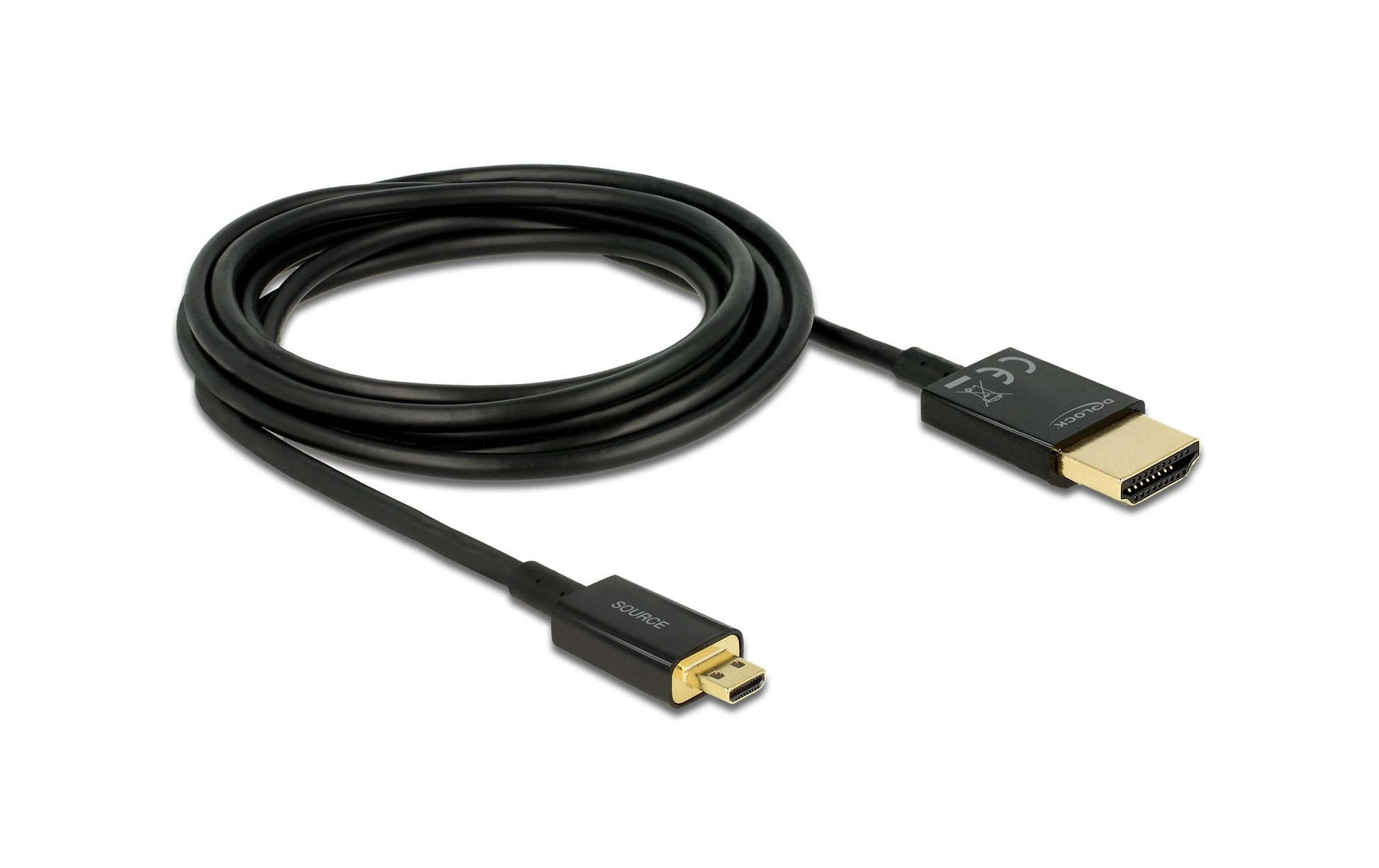 DeLOCK HDMI-Kabel, Micro HDMI, Schwarz