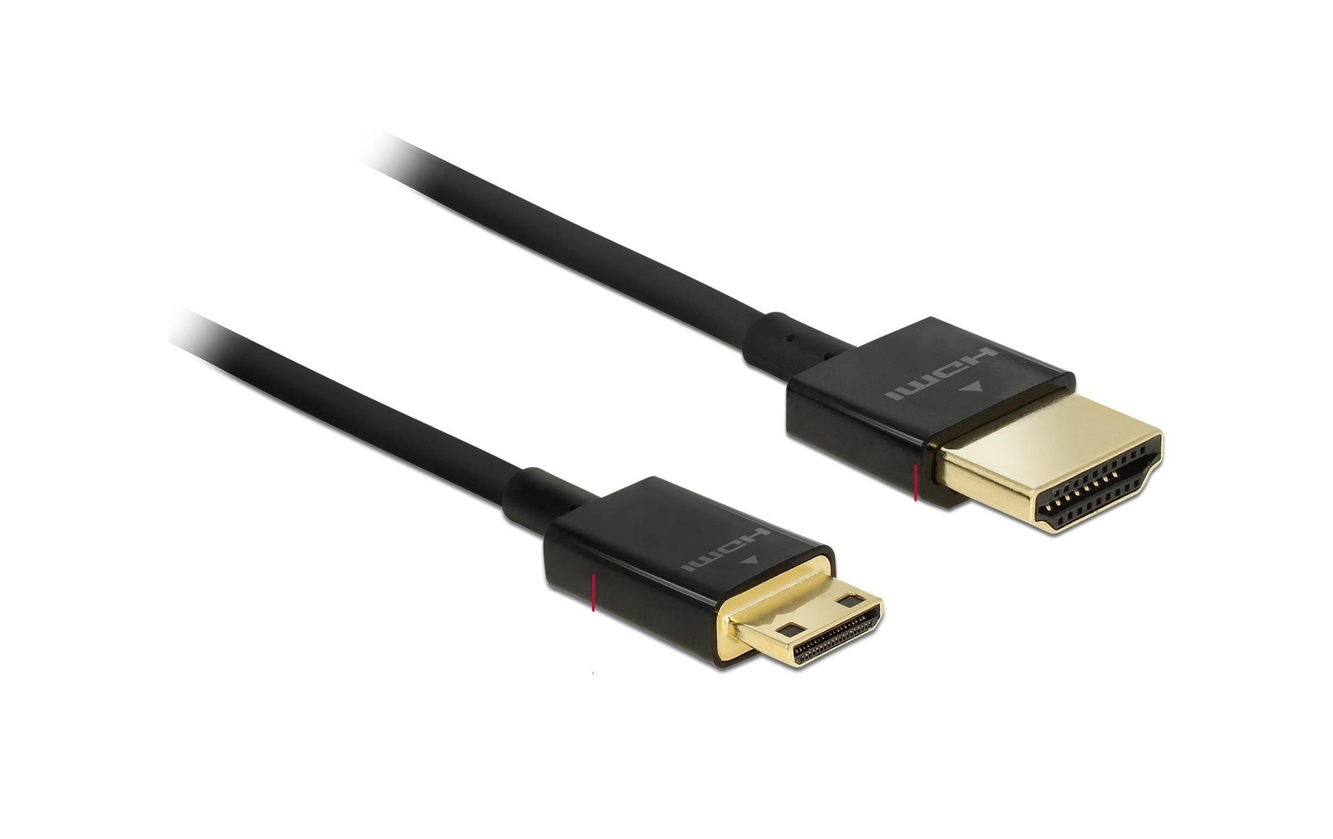 DeLOCK Mini-HDMI auf HDMI Kabel HDMI 2.0 – 4K 60 Hz – 2 m – Ethernet