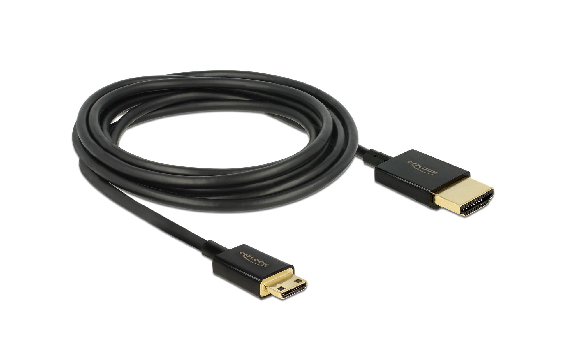 DeLOCK HDMI-Kabel, HDMI / Mini HDMI, Schwarz