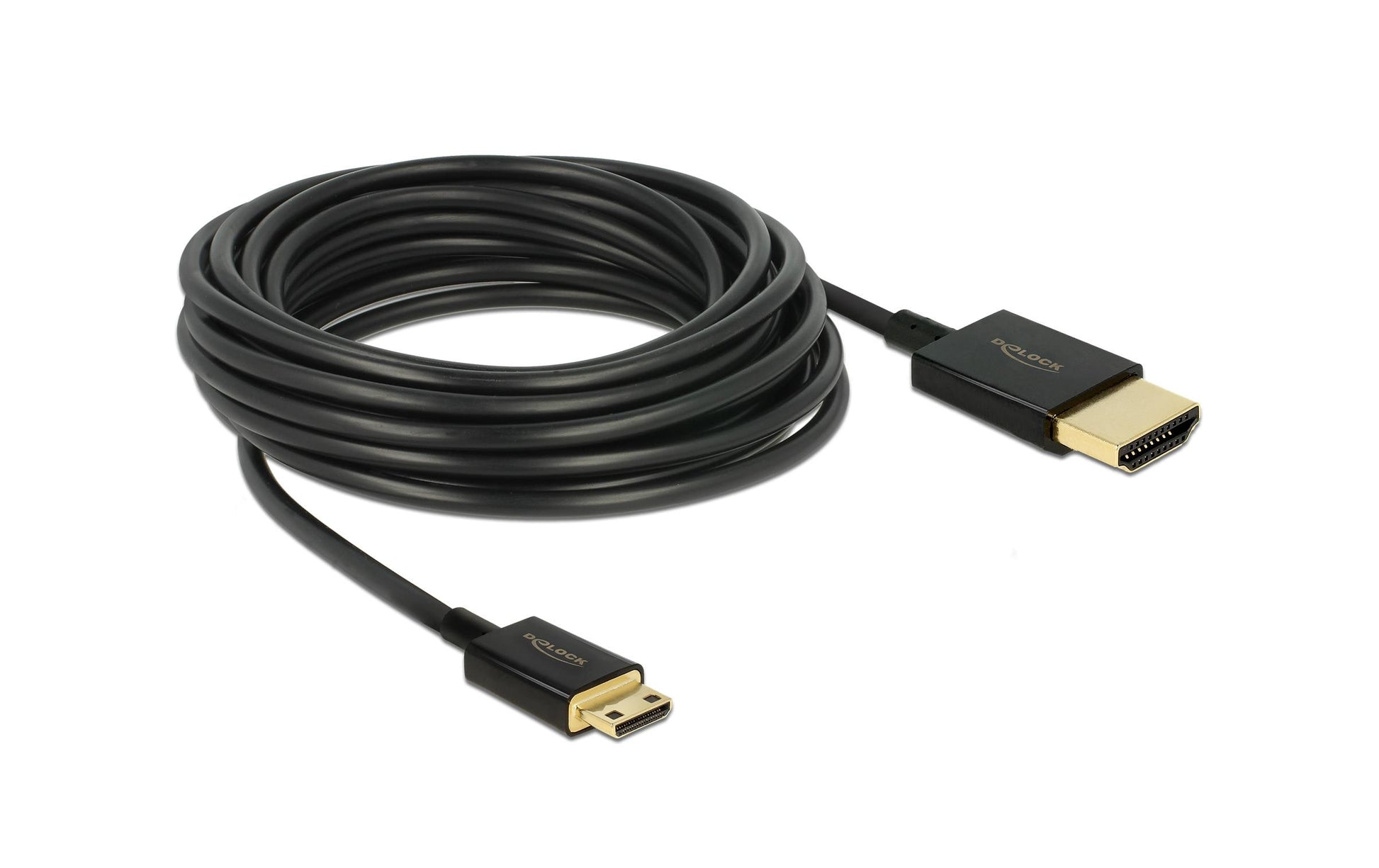 DeLOCK HDMI-Kabel, HDMI/Mini HDMI, Schwarz, 1 Stück