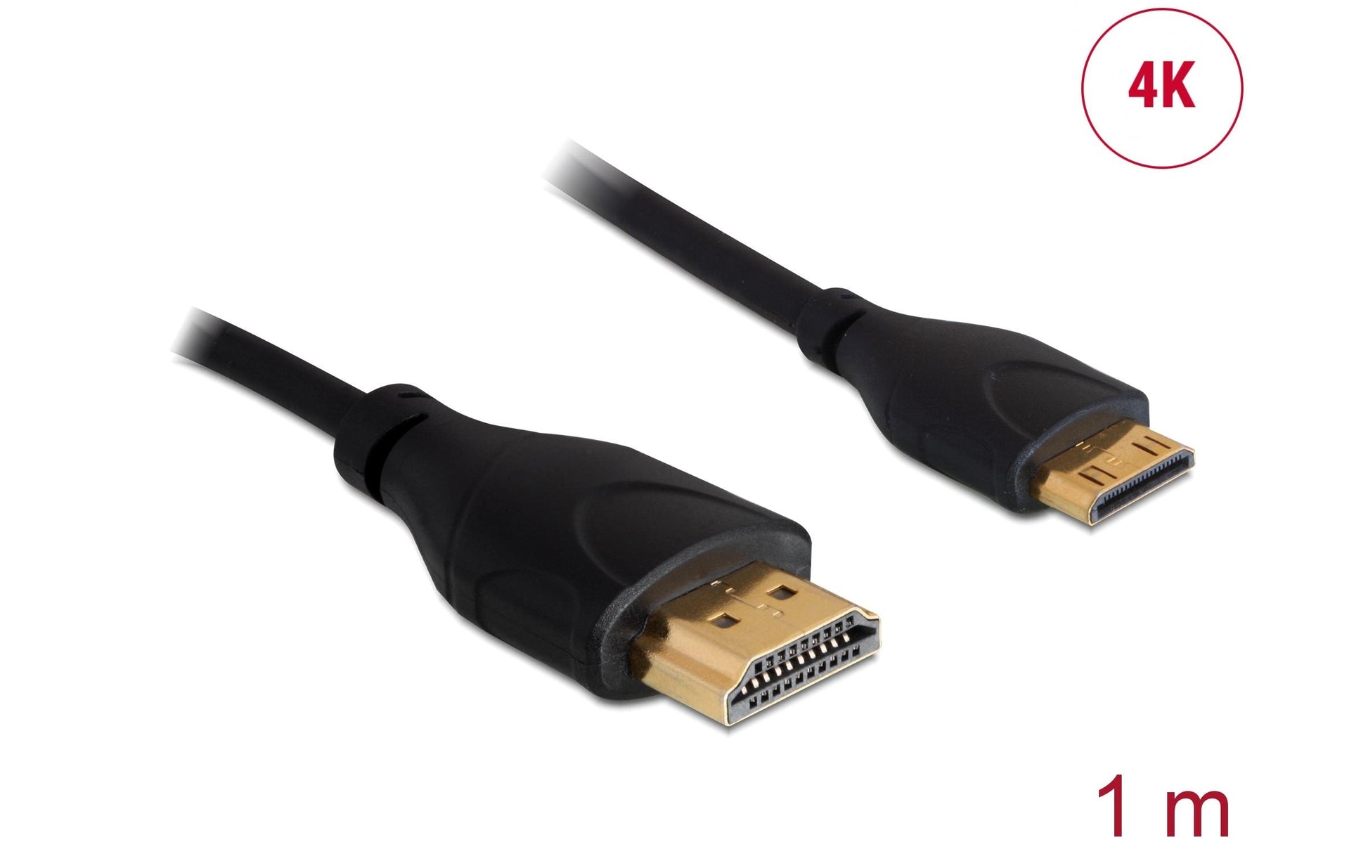 DeLOCK Mini-HDMI auf HDMI Kabel – 4K 30 Hz – 1 m