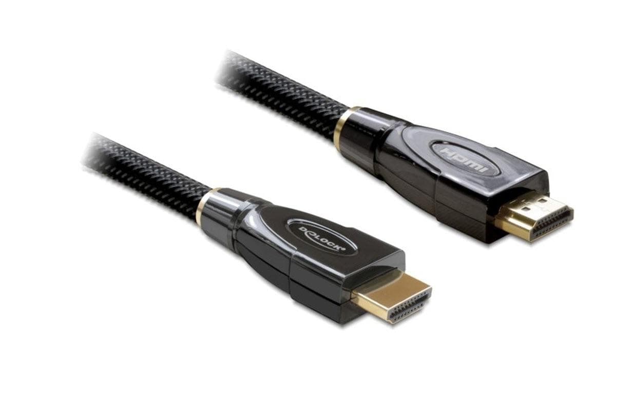 Delock HDMI-Kabel, HDMI/HDMI, Schwarz