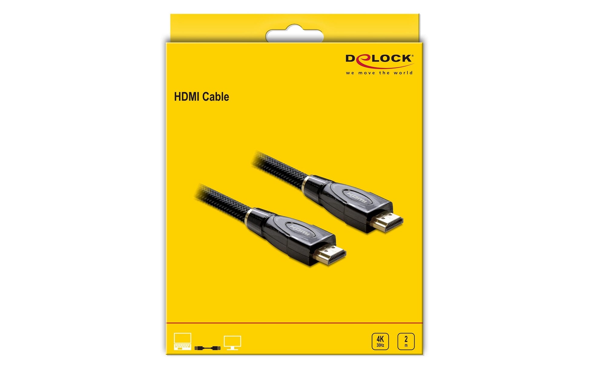 Delock HDMI-Kabel, HDMI/HDMI, Schwarz
