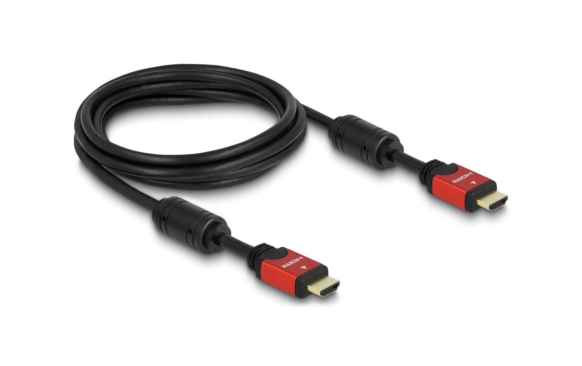 DeLOCK HDMI Kabel (A–A, M–M) HDMI 1.3 4K 30 Hz – 2 m – Rot