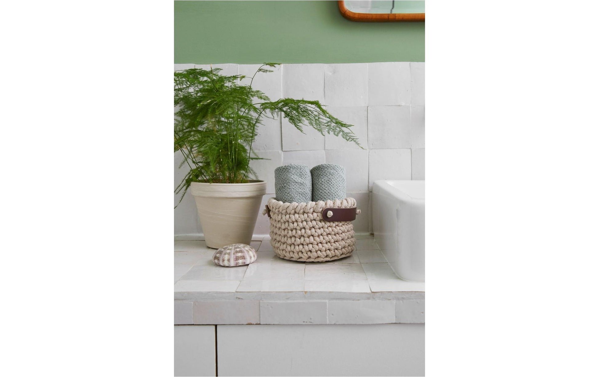 DMC CR104K Häkelset Hellbeige – 9 Stk., Aufbewahrungskorb 17 cm×11 cm, 80% recycelte Baumwolle/20% Polyester
