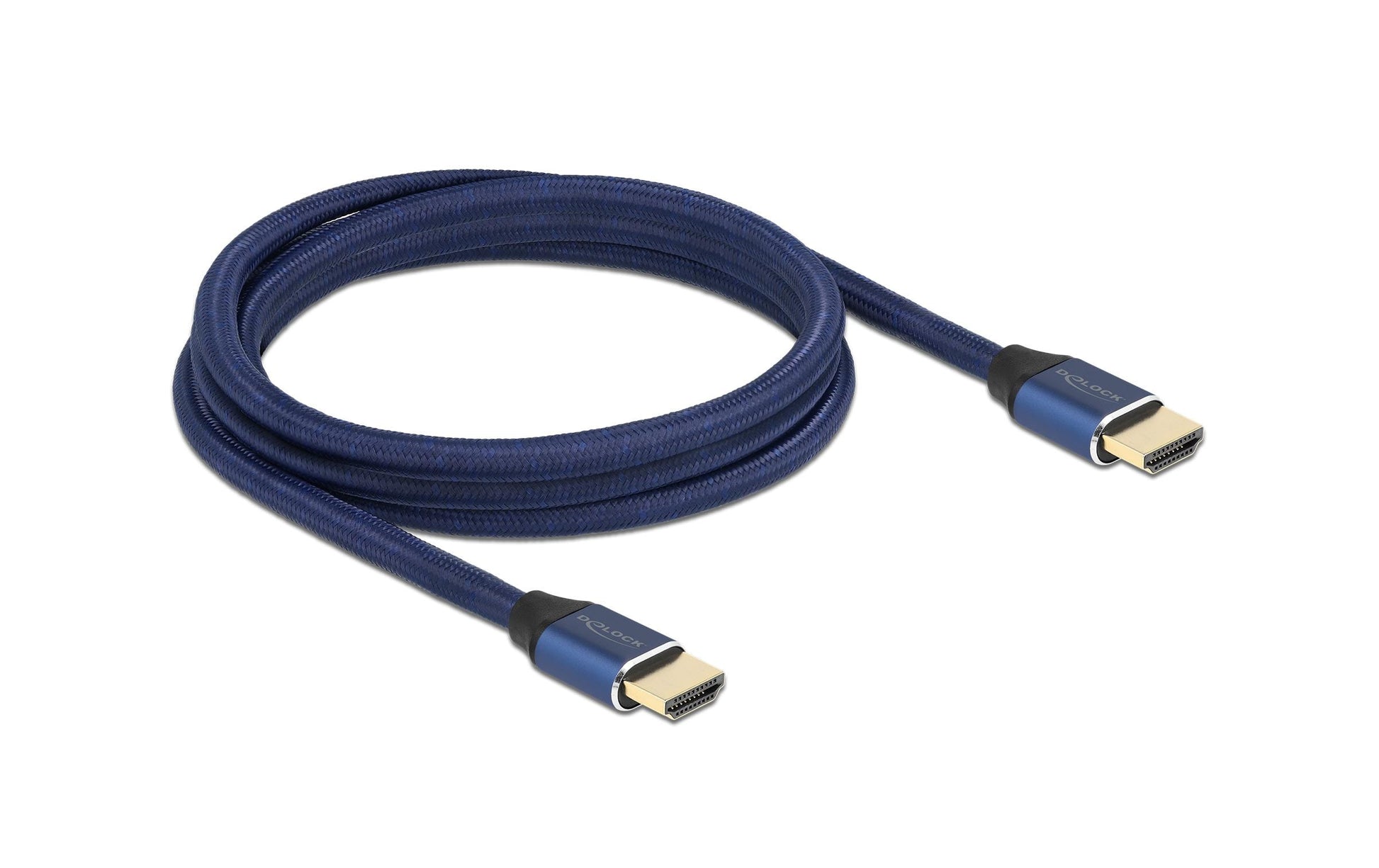 DeLOCK HDMI Kabel HDMI 2.1 8K 60 Hz – 2 m – HDR – Blau