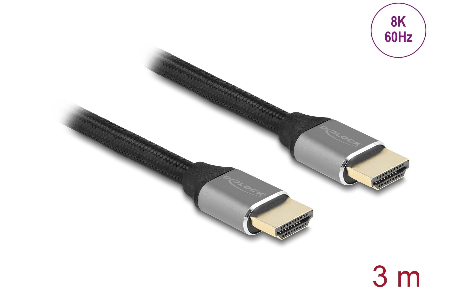 DeLOCK HDMI-Kabel, Grau, 1 Stück
