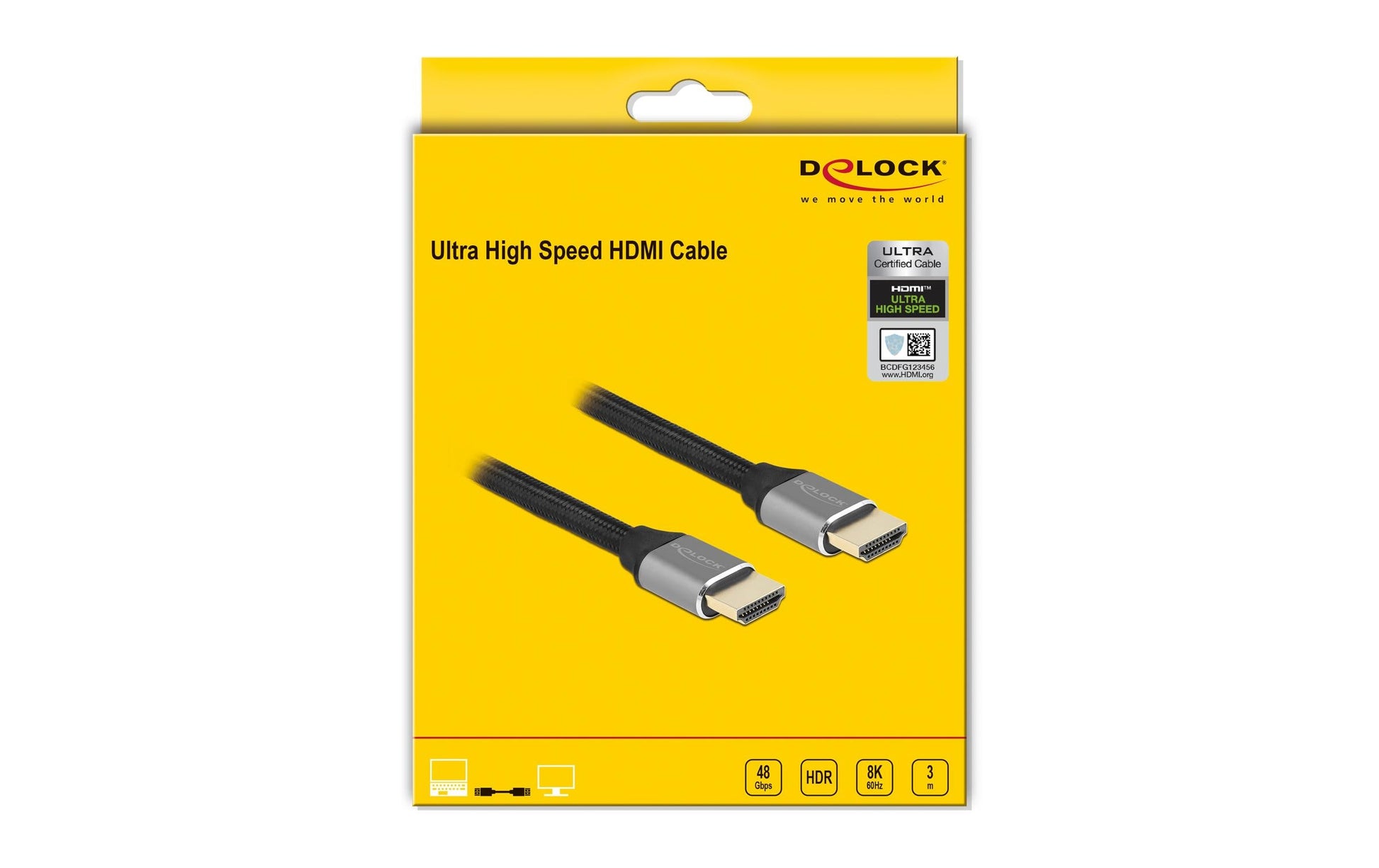 DeLOCK HDMI-Kabel, Grau, 1 Stück