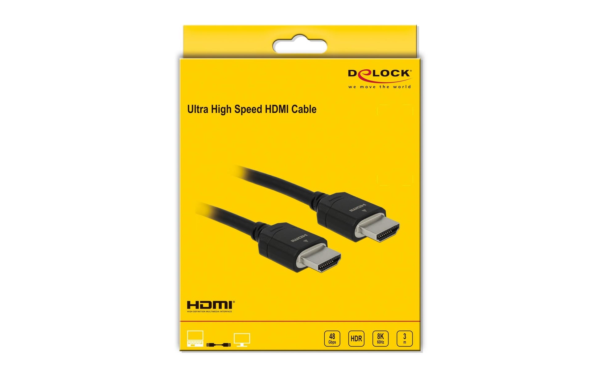 DeLOCK HDMI-Kabel, HDMI/HDMI, Schwarz