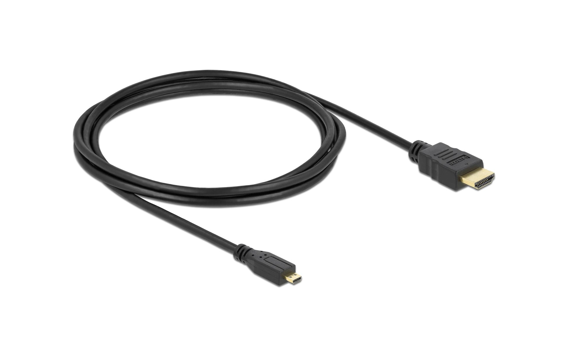 DeLOCK HDMI-Kabel, HDMI/Micro HDMI, Schwarz, 4043619826643, 1 Stück