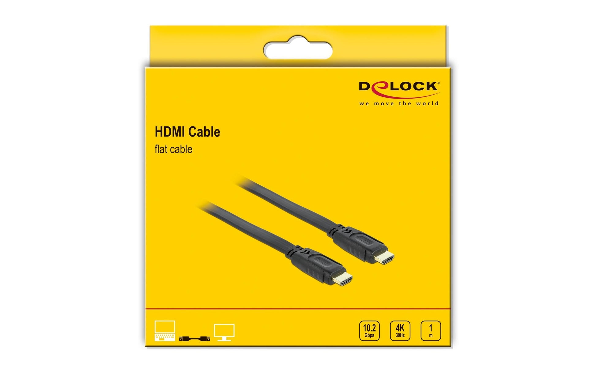 DeLOCK HDMI Kabel 4K – 1 m – Ethernet