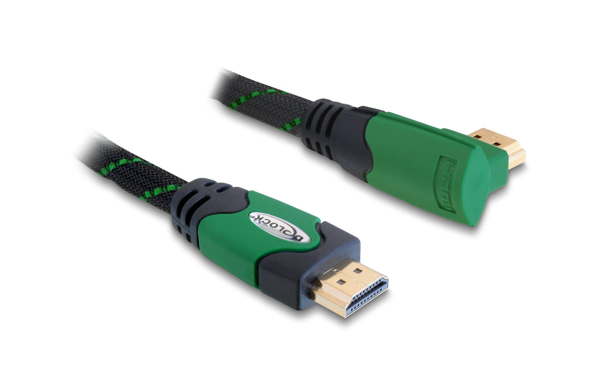 DeLOCK HDMI Kabel (A–A, M–M) HDMI 1.4 4K 30 Hz – 5 m – Ethernet – Grün