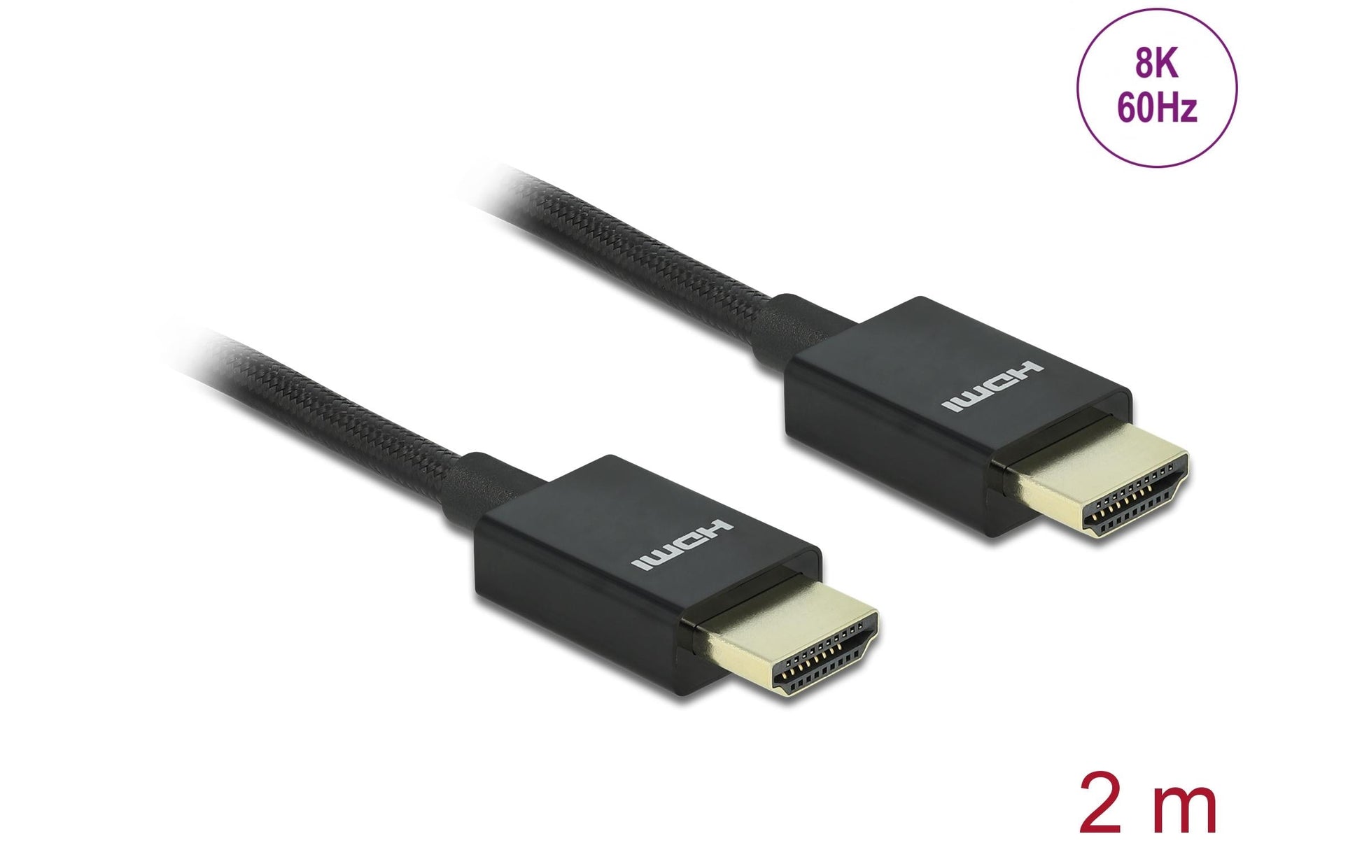 DeLOCK HDMI-Kabel, Schwarz, 1 Stück