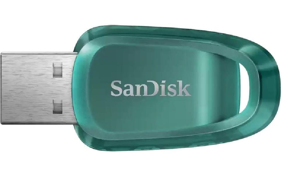 SanDisk Ultra Eco USB-Stick – 64 GB, USB 3.2 Gen 1, bis 100 MB/s; 5 Jahre Garantie