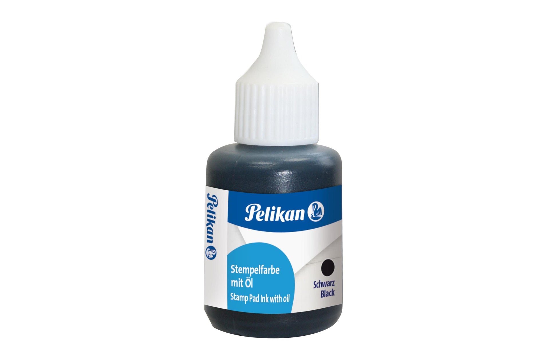 Pelikan Stempelfarbe – 30 ml, Schwarz, Kunststoff, mit Öl