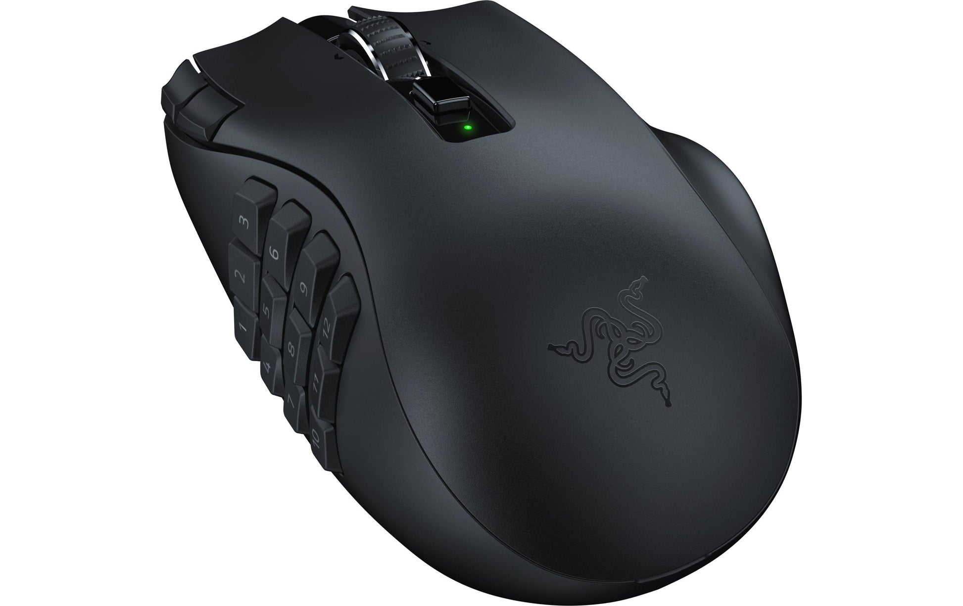 Razer Naga V2 HyperSpeed Gaming-Maus – kabellos, 21 Tasten, für Rechtshänder, integrierter Speicher, schwarz
