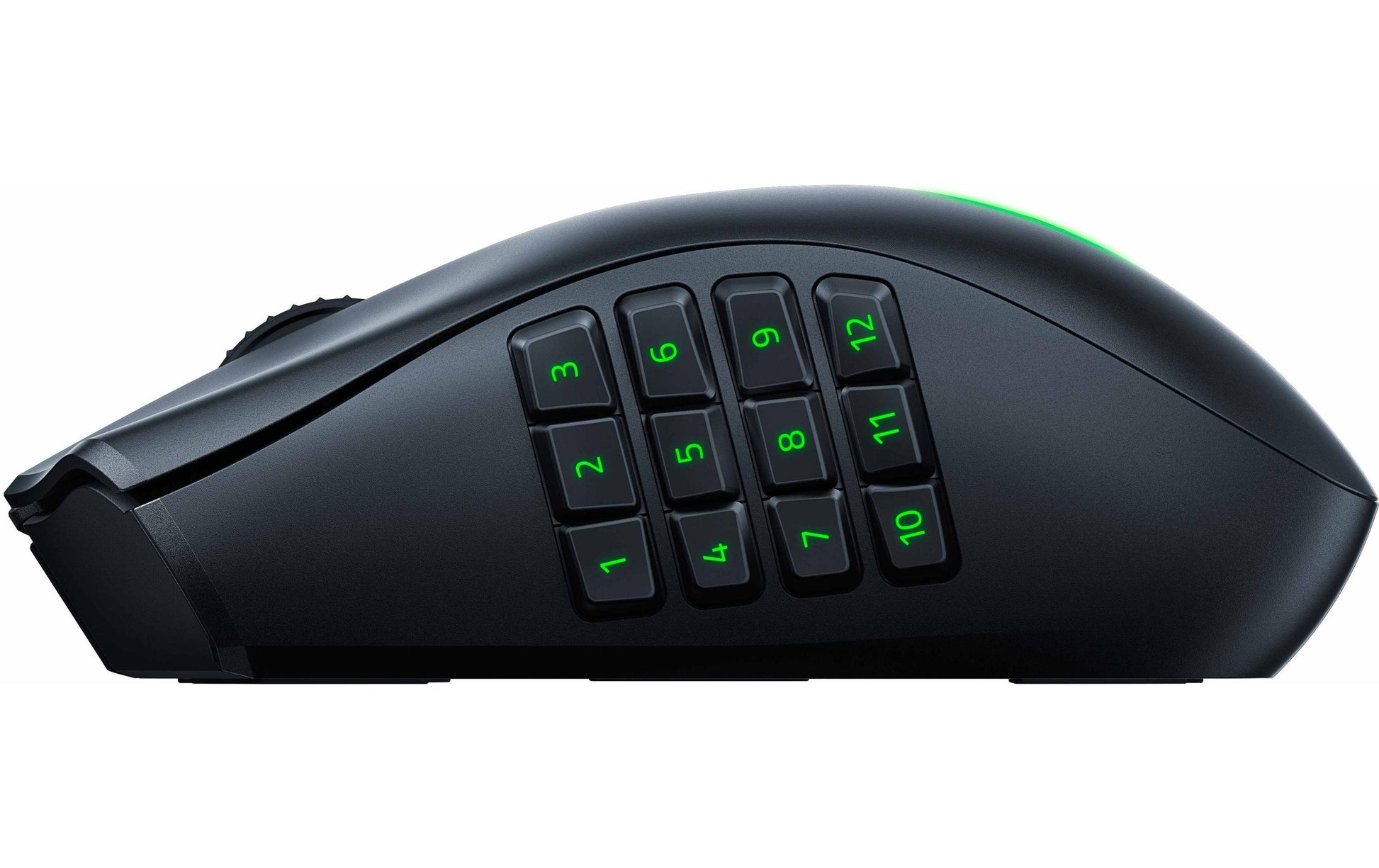 Razer Naga V2 Pro Gaming-Maus – kabellos, 20 Tasten, für Rechtshänder, integrierter Speicher, schwarz