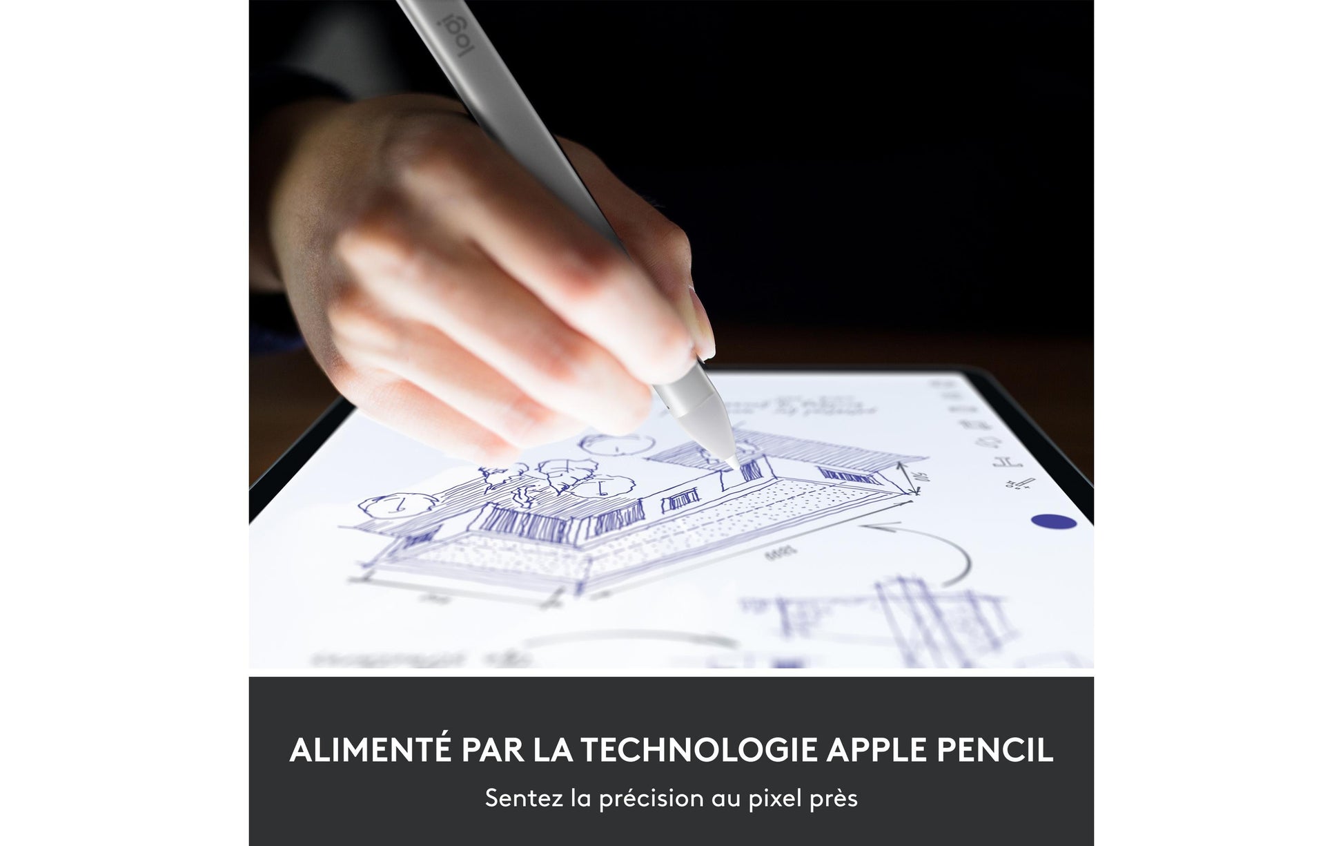 Logitech Crayon Zubehörtasche – Silber