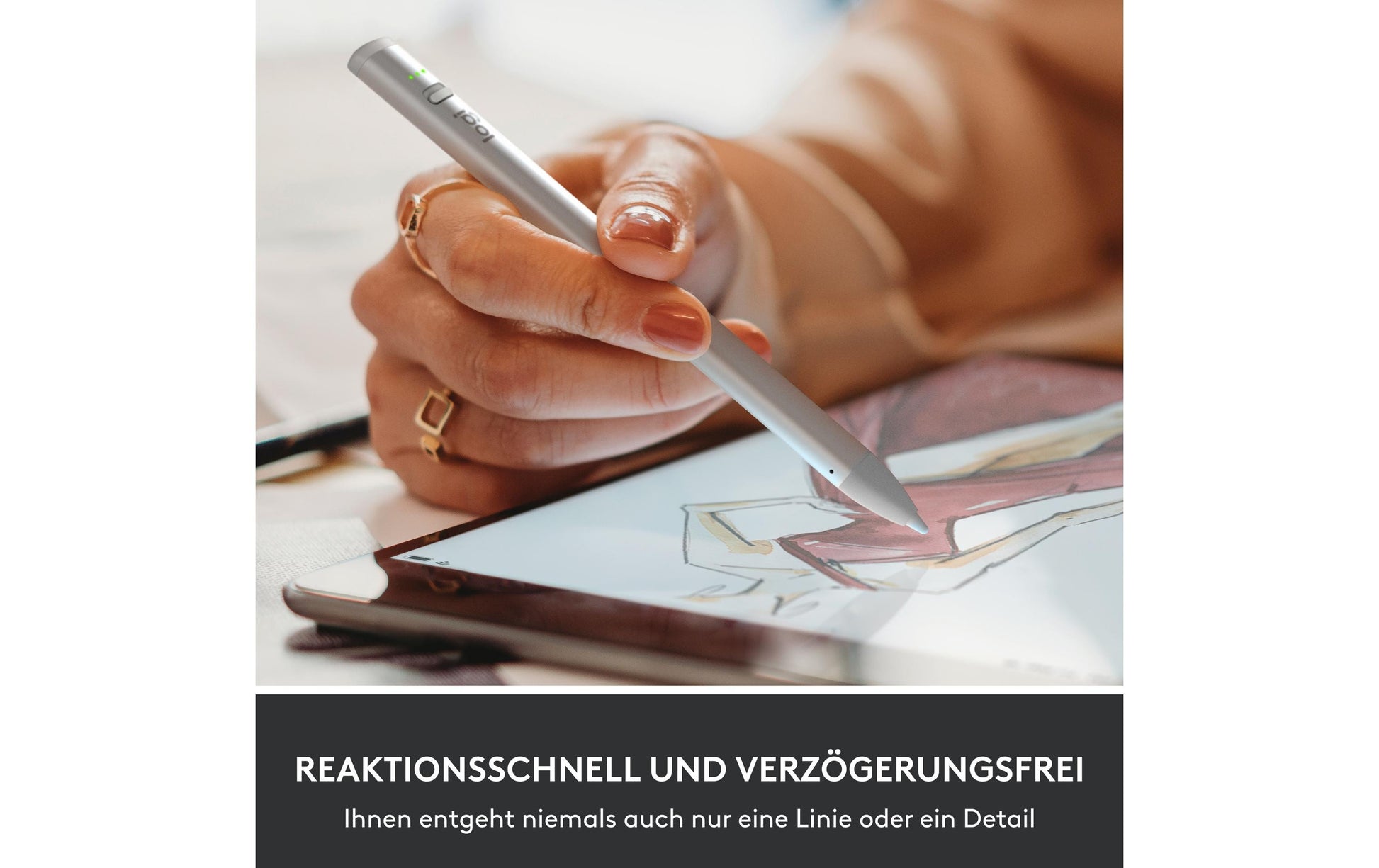 Logitech Crayon Zubehörtasche – Silber