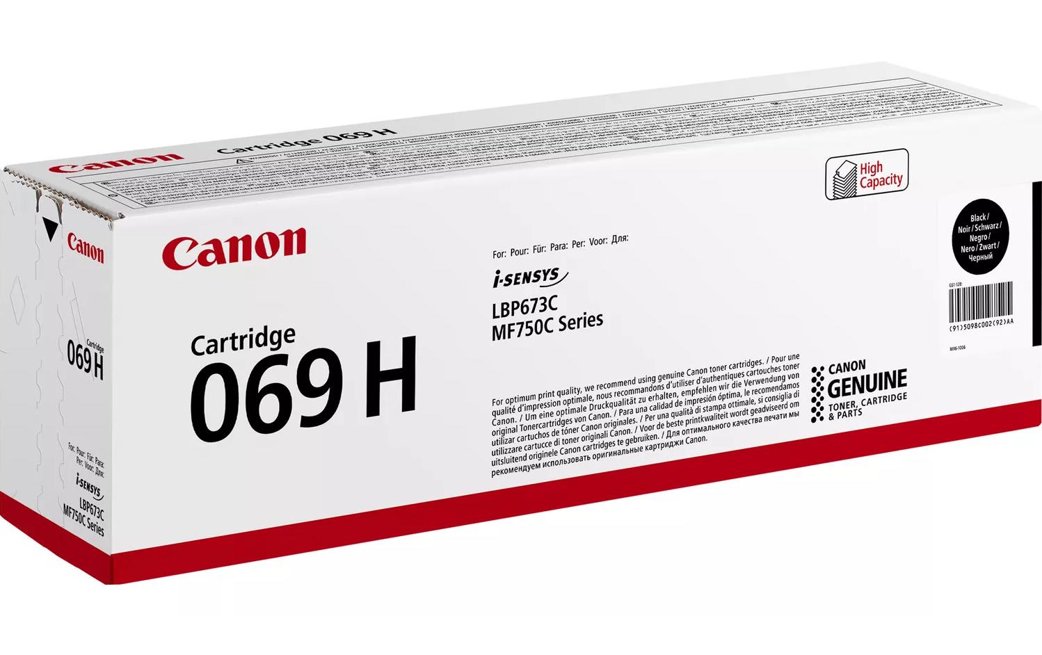Canon Toner 069H – schwarz, 7600 Seiten