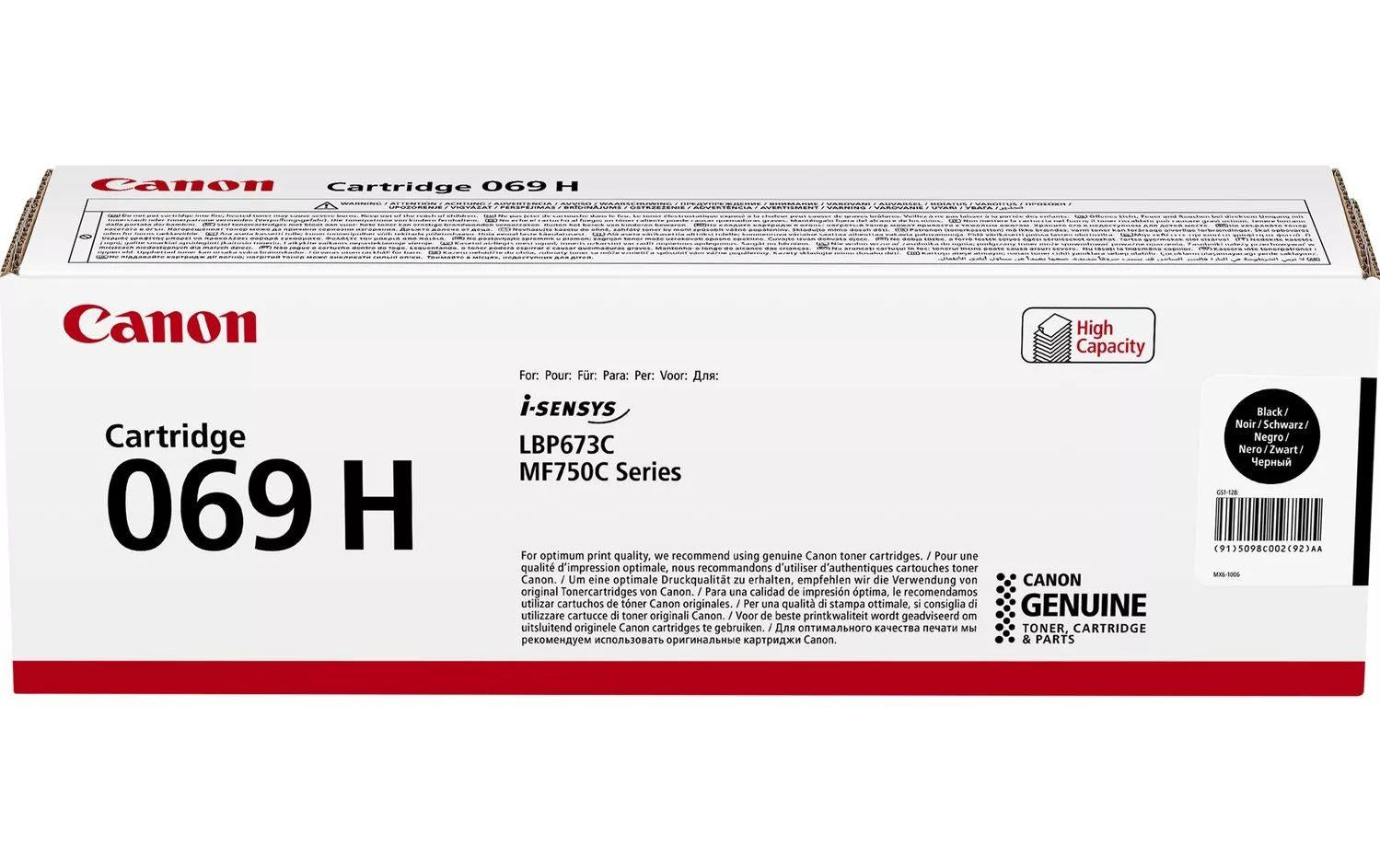 Canon Toner 069H – schwarz, 7600 Seiten