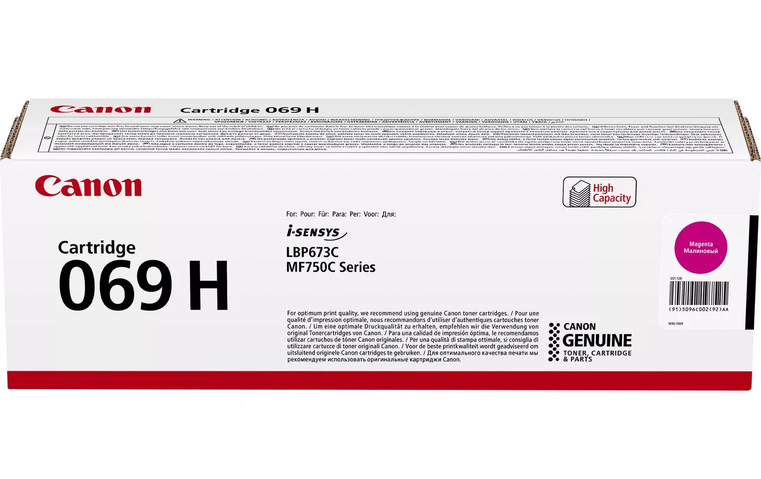 Canon Toner 069H – magenta, 5500 Seiten – für Canon i-SENSYS LBP-673, MF752, MF754