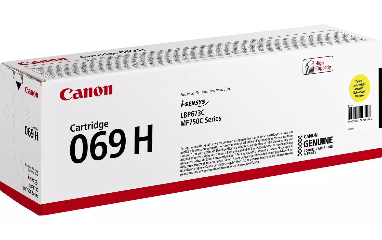 Canon Toner 069H – gelb, 5500 Seiten