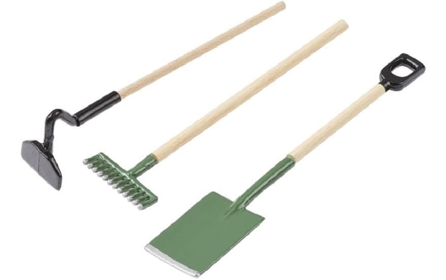 HobbyFun Bastelset Garten, Kunststoff, Grün, 9 cm, Set à 3