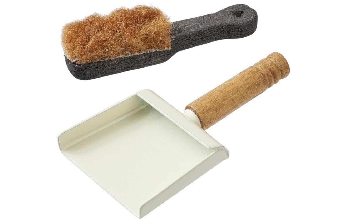 HobbyFun Mini-Garten Besen und Schaufel, Set à 2, 40 mm, Holz
