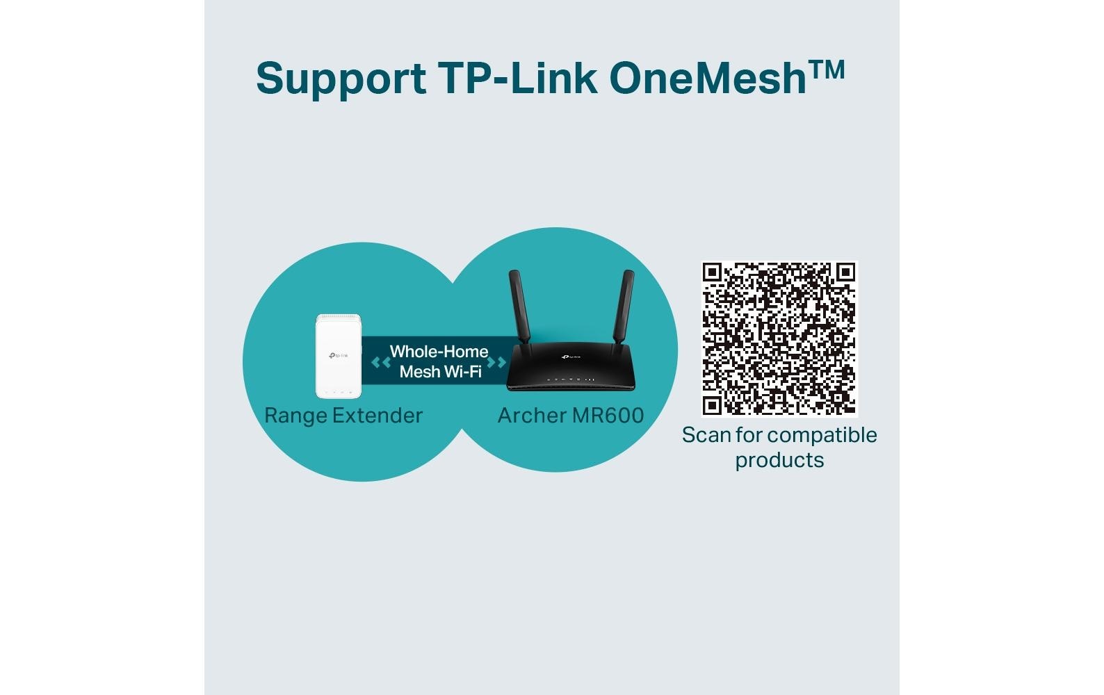 TP-Link Archer MR600 – LTE/5G-Router, Wi-Fi 5, Dual-Band (2,4/5 GHz), bis 867 Mbit/s, 4G, Micro-SIM, 4x RJ-45