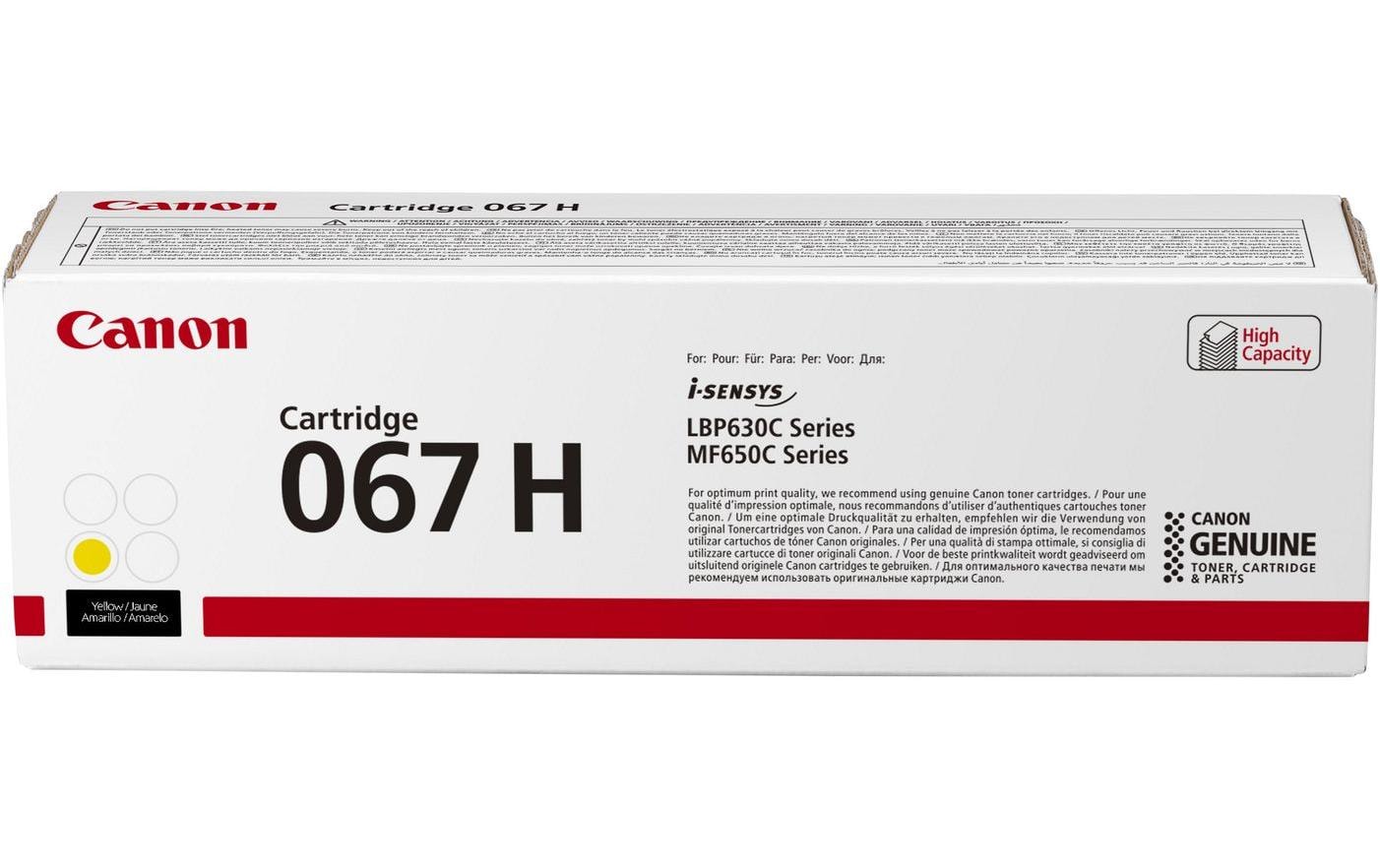 Canon Toner 067H – Gelb, 2350 Seiten