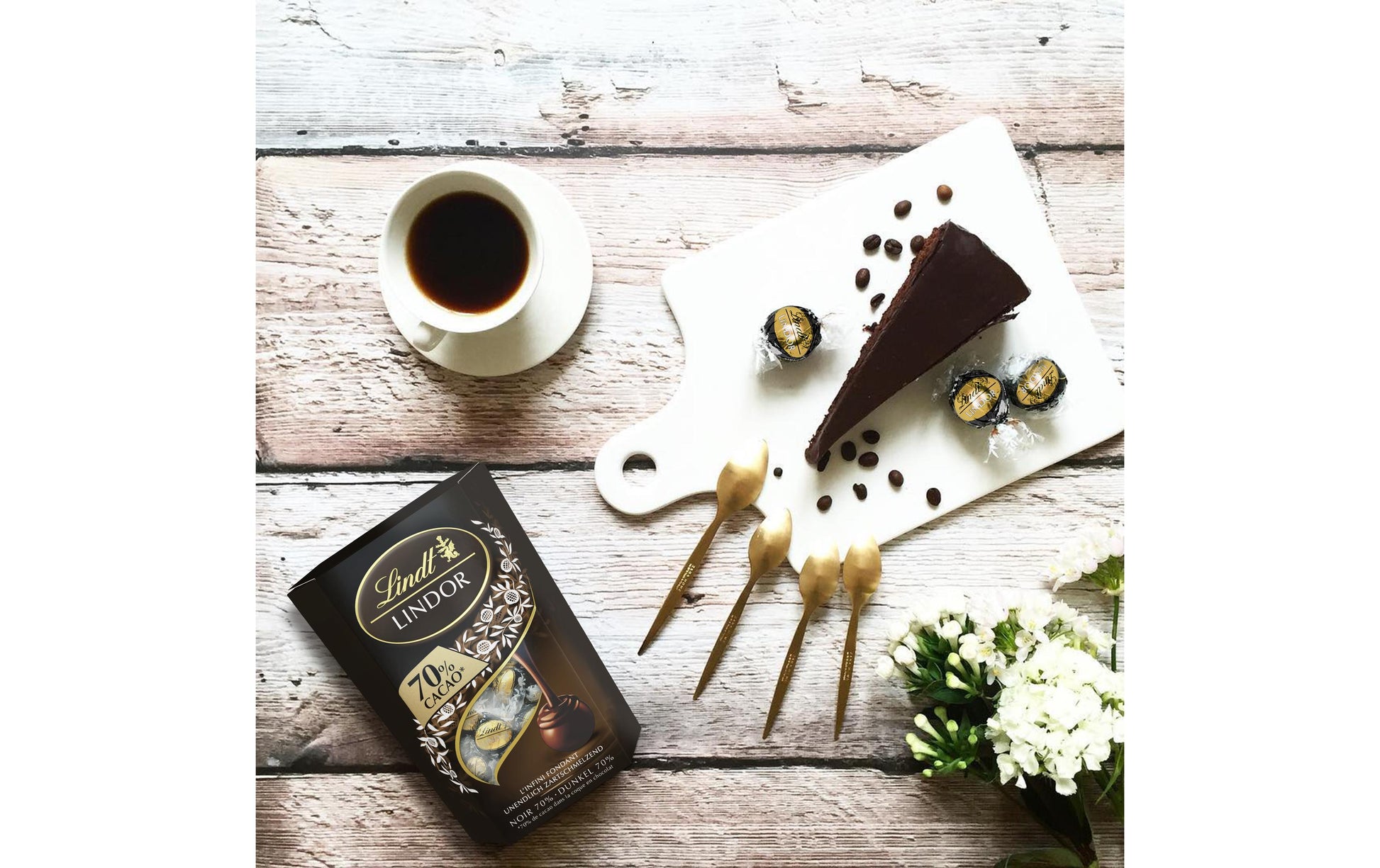 Lindt LINDOR Kugeln Cornet – Dunkel, 70% Kakao, 200 g