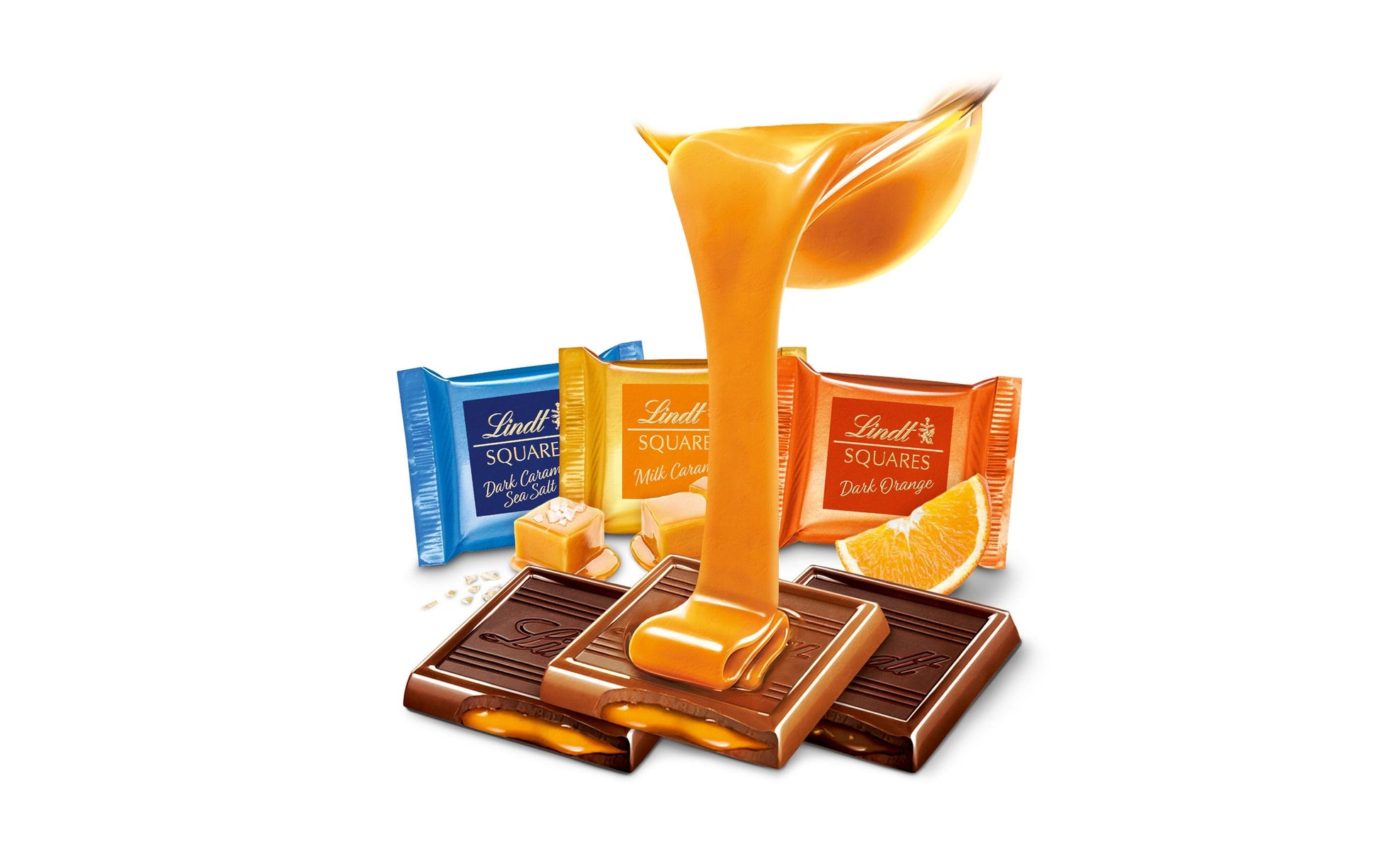 Lindt SQUARES Pralinés – Sortiert – 250 g