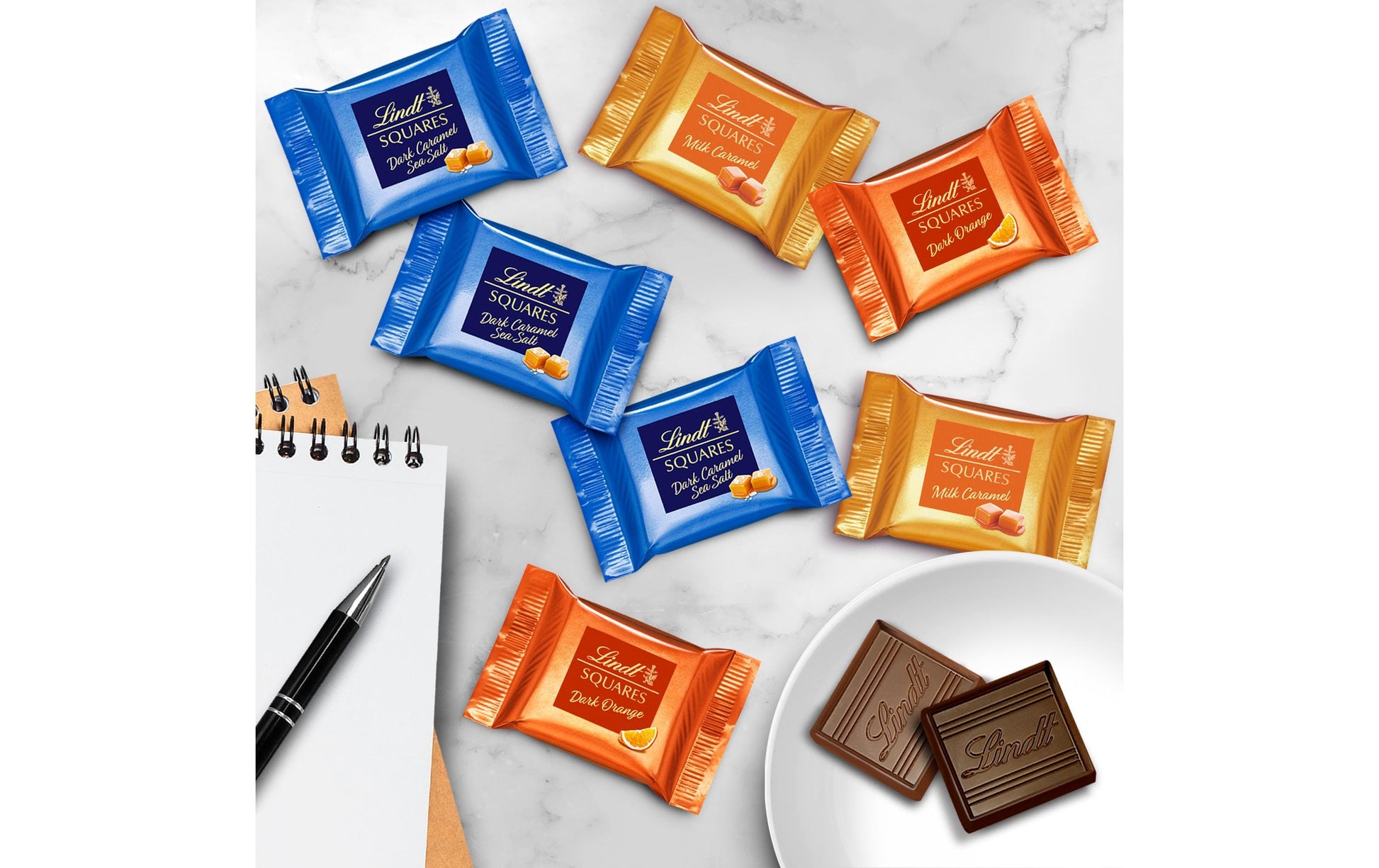 Lindt SQUARES Pralinés – Sortiert – 250 g