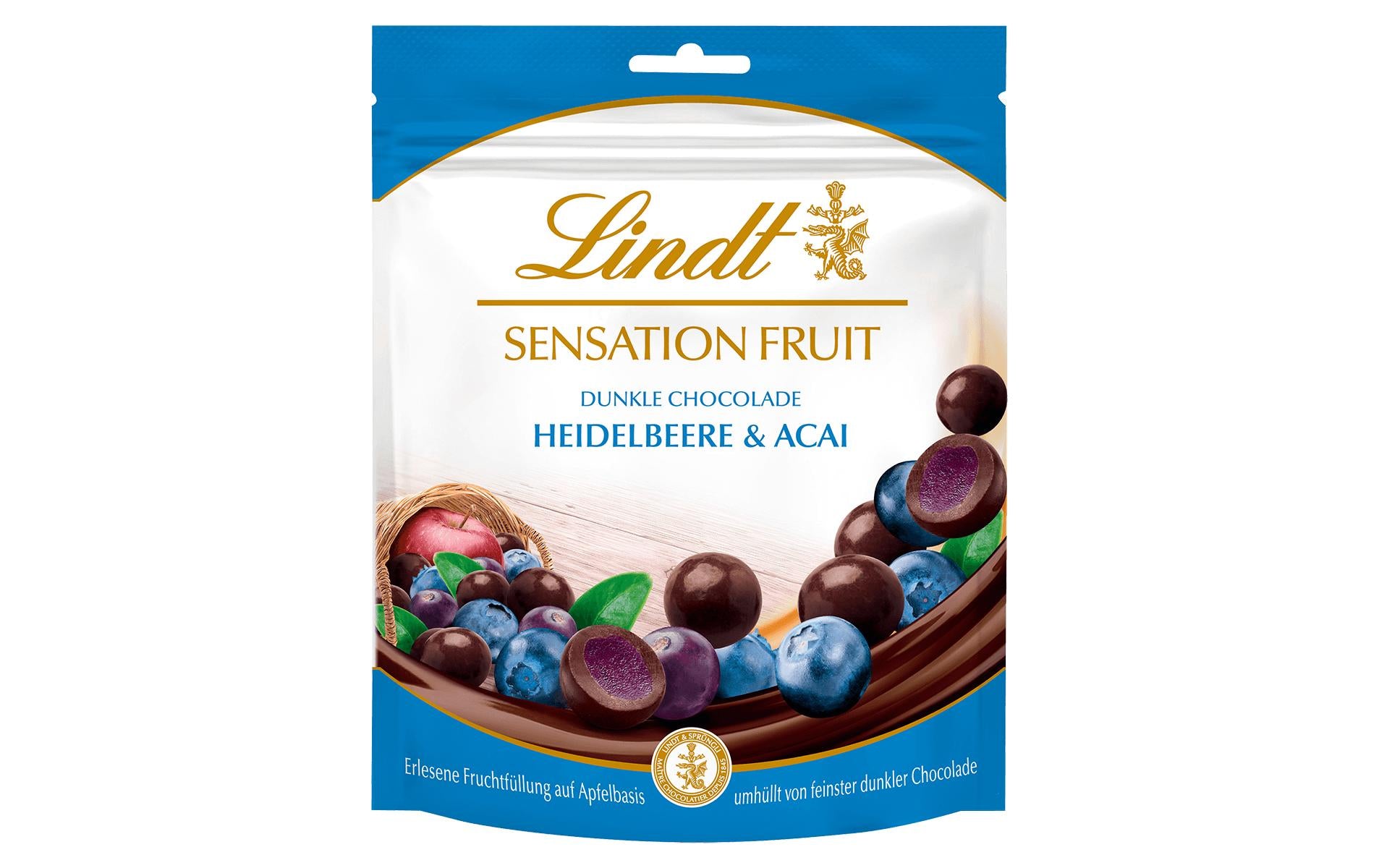 Lindt Sensation Fruit Schokolade – Heidelbeere & Acai – 150 g