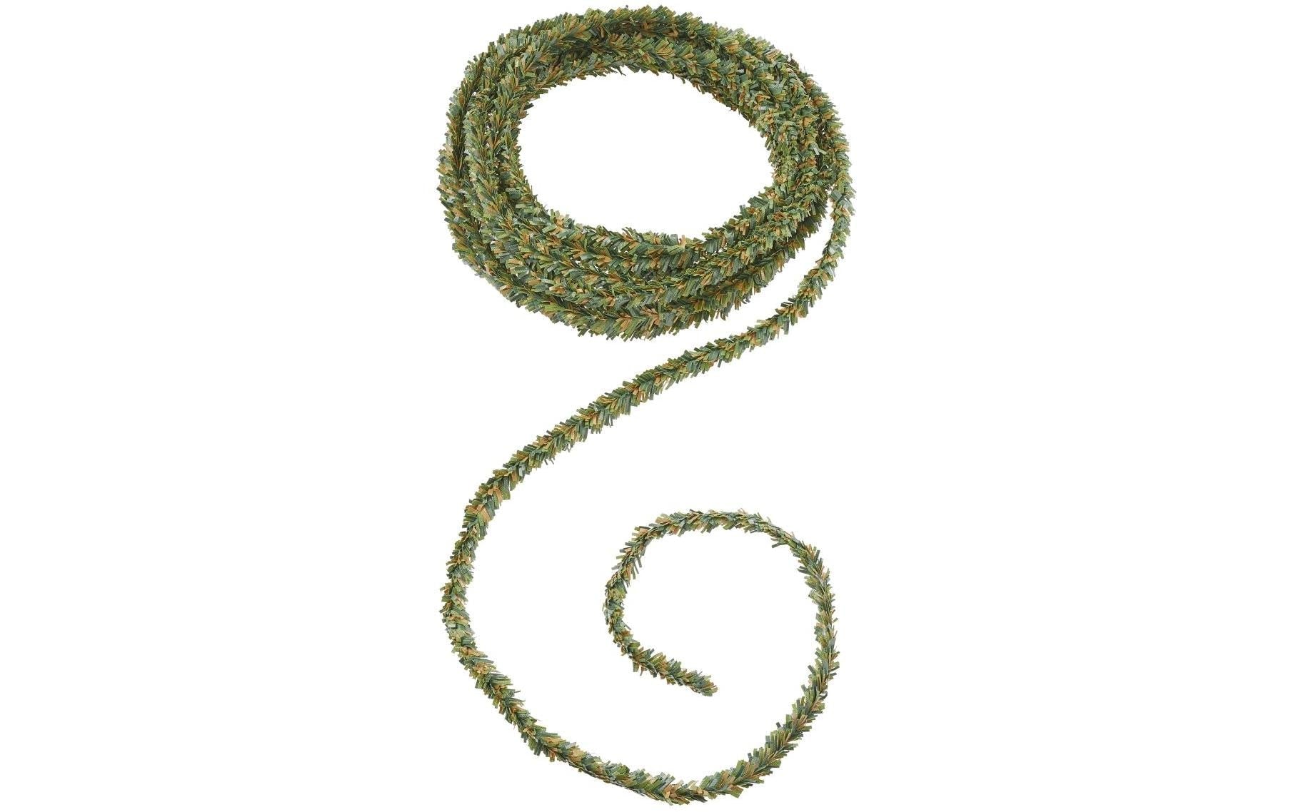 HobbyFun Tannengirlande – 3 m – Ø 0,7 cm – Kunststoff, grün