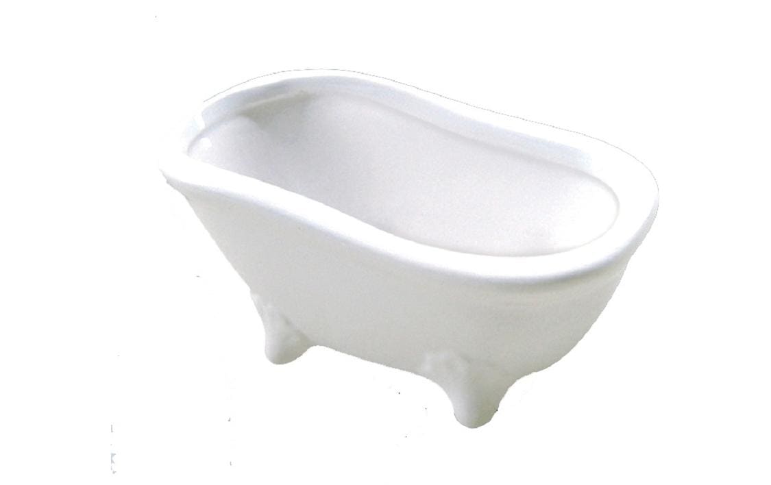 HobbyFun Porzellanfigur Badewanne, 15 × 7 × 7,2 cm