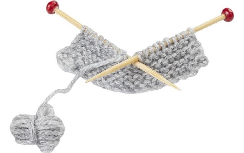 HobbyFun Materialien für Bastelset, Wolle, Hausmotiv, 5,5 × 2,5 × 1 cm, 1 Stk