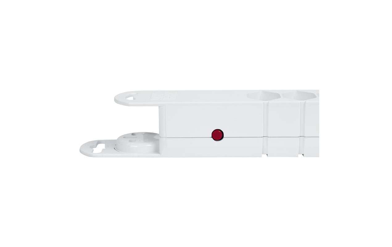 Steffen VARIABL Steckdosenleiste, 8×T13, 3 m, IP20, Stecker T12, Magnet – weiss