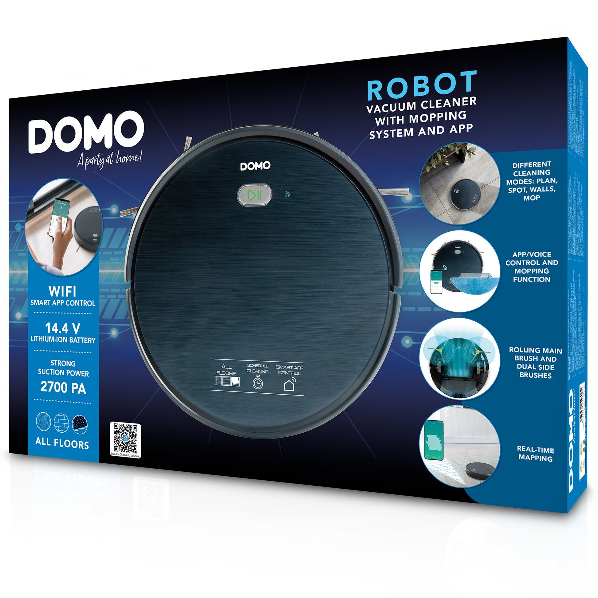 Domo Staubsauger DO7296S – Beutellos, HEPA-Filter